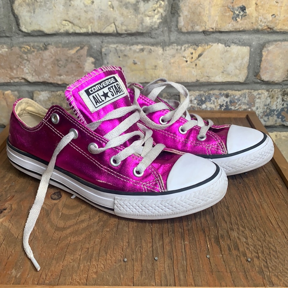 Youth Metallic Magenta All Star Converse